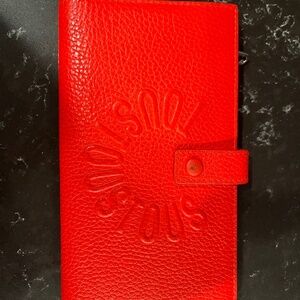 Tous Large Red Leather Flap Wallet - Miranda